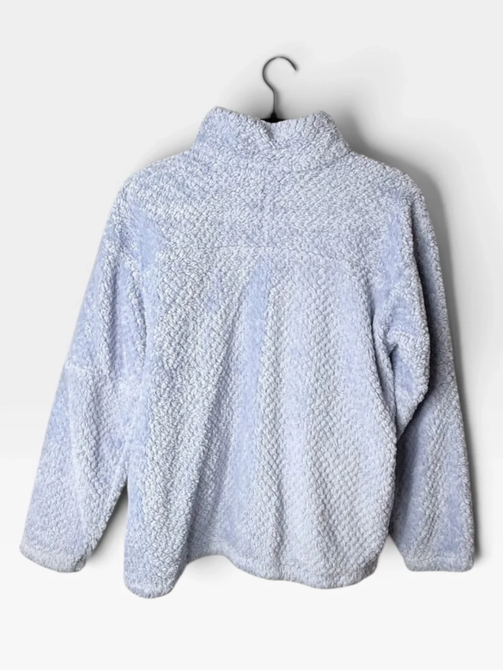 Columbia Youth Sherpa Pullover Size XL Sky Blue Cozy Winter Fall Half Zip (V)